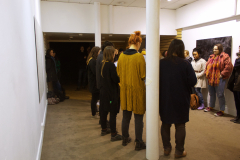 HIVE performing from Michael Hanna's exhibition 'Looking Backwards', PS2 Belfast 2019.